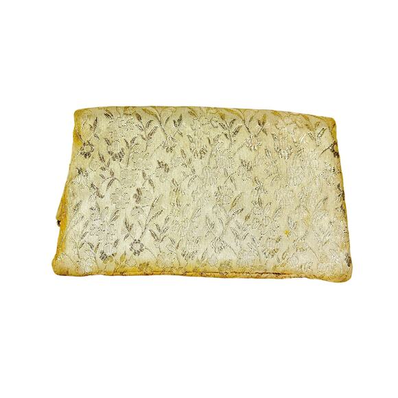 Dorset Rex 1950's Champagne Gold Brocade MCM Clutch Purse with Mirror - Picture 10 of 10